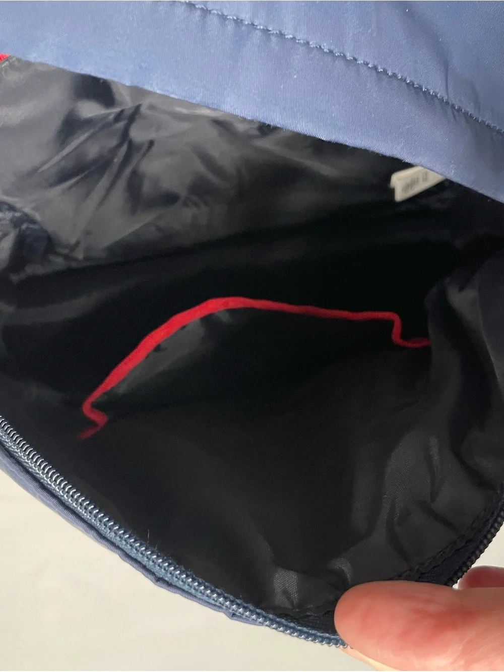 Tommy Hilfiger Navy Mini Backpack TH Logo Nylon Travel Bag
